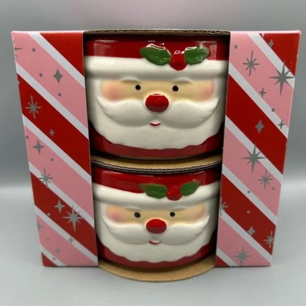 NWT Santa Claus Ramekins - Set of 2